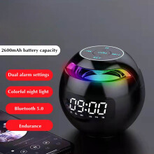 Altoparlante Bluetooth portatile con subwoofer, display LED e radio