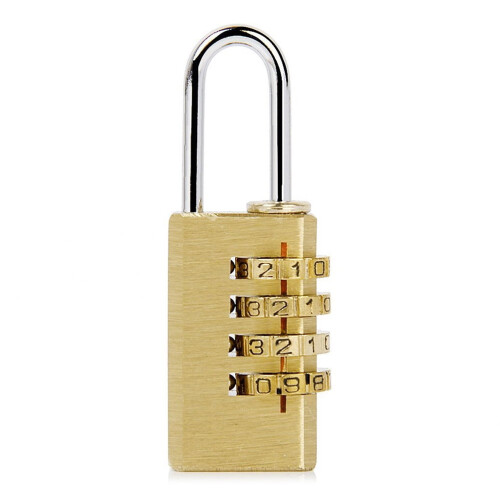 Golden Suitcase Combination Lock 1 Set