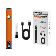 USB-C ladattava juotinkynä LED-näytöllä ja