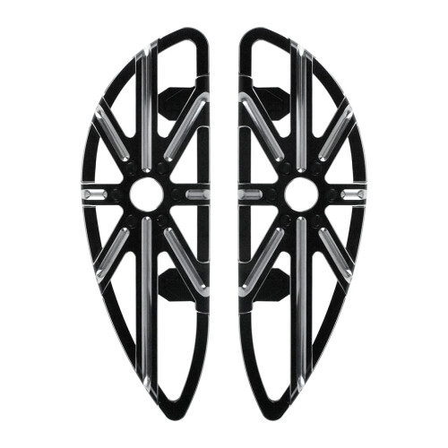 Black Driver Floorboards for Harley Touring and Softail