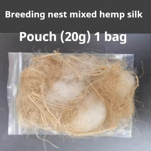 Nido per uccelli in corda intrecciata per pappagallini, parrocchetti e calopsitte.