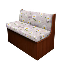Housses de coussin extensibles à motif marguerites pour coin repas de camping-car (2 unités)