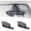 Sunglasses Holder for Car Visor Magnetic Leather Black 2 1