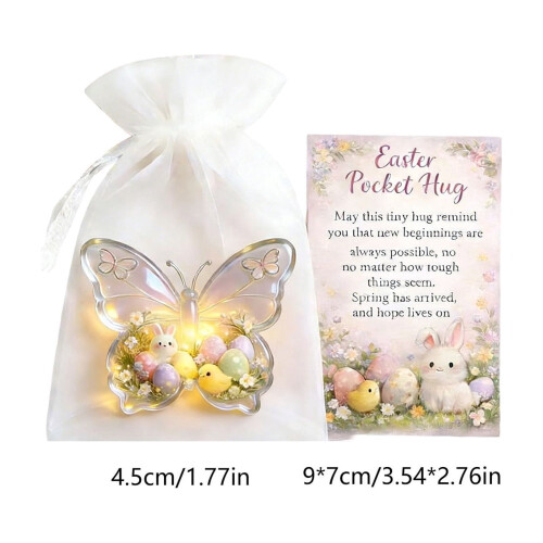 Easter Decorations Multicolor Pocket Cards 12 Pack 2