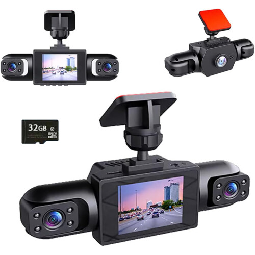 360 四通道1080P行车记录仪系统 含32GB SD卡