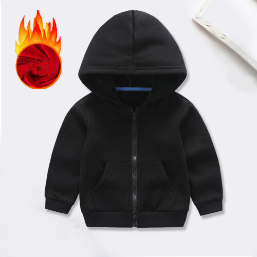Boys' long sleeve patchwork sweatshirt black Z13 1