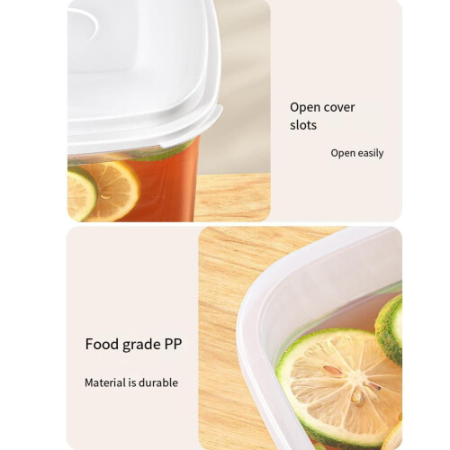 Water Dispenser with Lid Round 3.5L Kitchen Jug 2