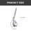 WINOMO Heavy Duty Left-Handed Tailor Scissors Stainless 2