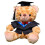 Graduation Plush Bear with Removable Hat 1