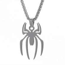 Spider Necklace Hip-Hop Style Silver Unisex