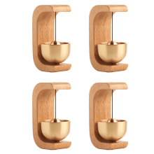 Wooden Doorbell Wind Chimes Wireless Entry Bell Decor 4 pcs