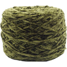 Army Green Chenille Velvet Yarn Bulky 250g