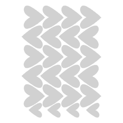 Hearts Wall Decals Vinyl Peel and Stick 22 PCS 1