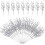 Glitter Christmas Tree Picks Silver 30-Pc 1