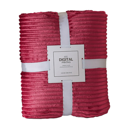 Cable Knit Throw Blanket Queen Size Cotton Waffle