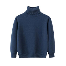 Kids' Dark Royal Blue Crewneck Sweater, Regular Fit, Ages 4
