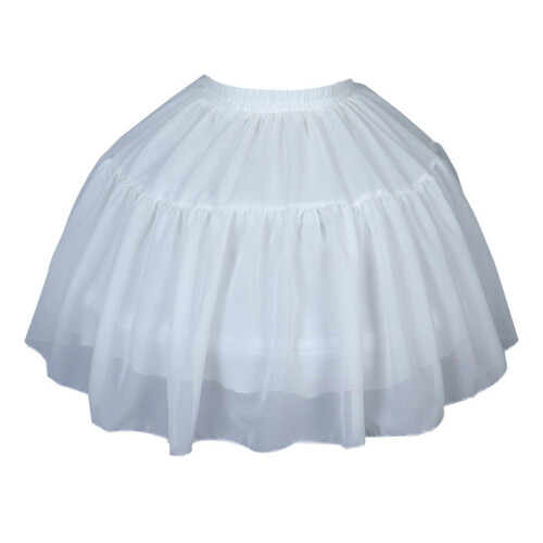 Crinoline Underskirt Petticoat Knee-Length White