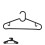 Black Plastic Clothes Racks Non-Slip Space-Saving 10-Pack 2