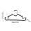 Black Plastic Clothes Racks Non-Slip Space-Saving 10-Pack 3