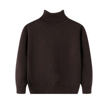 Brown Crochet Turtle Neck Sweater for Kids 4 Years