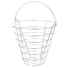 Panier à balles de golf petit format, style practice, argenté, 1 pièce