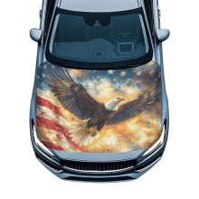 Bilhuvskydd med amerikansk flagga Eagle, 1 st