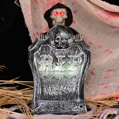 Halloween Animatronic Zombie Gravsten med Rörelsesensor