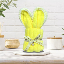Serviette polaire lapin 50x25cm Douce Cadeau de Pâques
