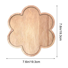 Assiette de Pâques en bois en forme de lapin, 30 x 19 cm