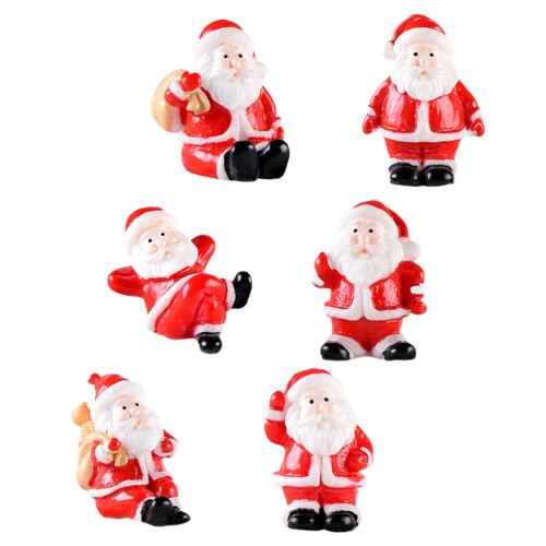 Christmas Snow Globe Miniatures Set 6 Pieces