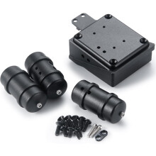 Scatola batteria e serbatoio del carburante in lega di alluminio per Tamiya 1/14