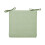 Coussin de siège carré en coton marron 45 cm 1