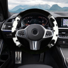 Women's Winter Cow Lint Steering Wheel Cover with