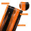 Orange Metallic Tassel Rain Curtain 2 pcs 4