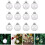 Clear Fillable Christmas Ornaments Plastic 12 Pack 2.4 Inch 1