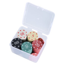 Poker Chip Set 100 pcs with Storage Box