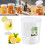 Water Dispenser with Lid Round 3.5L Kitchen Jug 6