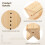 Wooden Book Binding Cradle Kit with Awl Rectangular 4