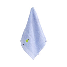 Serviette de bain enfant bleue ultra-douce et absorbante à motif dessin animé