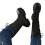 Women's Knee-High Gothic Lace-Up Boots Black Size 7.5 3