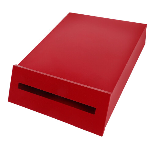 Retro Wall-Mounted Mailbox Vintage Iron Red