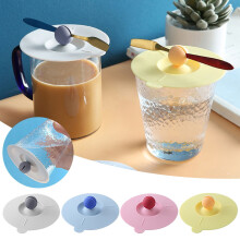 Couvercles de tasses en silicone hermétiques et anti-poussière, avec oreilles de lapin