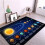 3D Solar System Rug for Children's Room Antislip Floor Mat 1