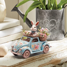 Décoration de bureau lapin de Pâques en acrylique 2D