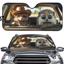 Animal Car Windshield Sun Shade Washable UV Heat Blocking