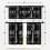 Farmhouse Kitchen Curtains Set Black White Abstract 36 inch 5
