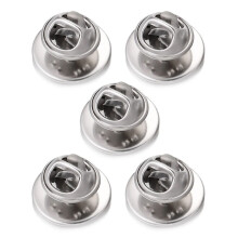 Butterfly Pin Backs Stainless Steel 5 Pieces