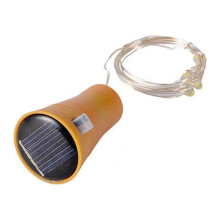 Solar Wine Bottle Lights Copper String 6 Pcs