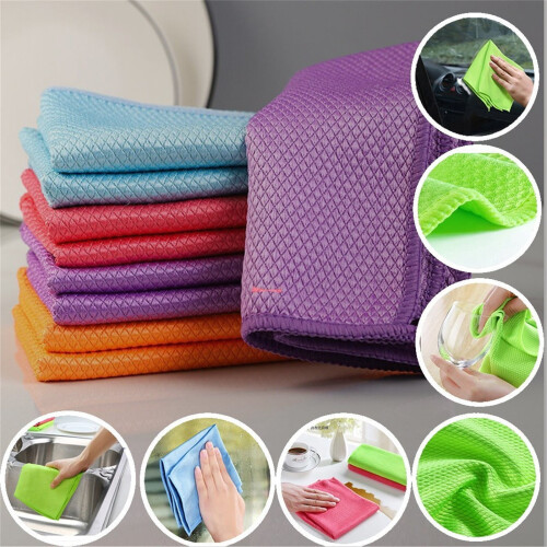 Microfiber Cleaning Cloth Thickened Ultra-Absorbent 4-Pack 1