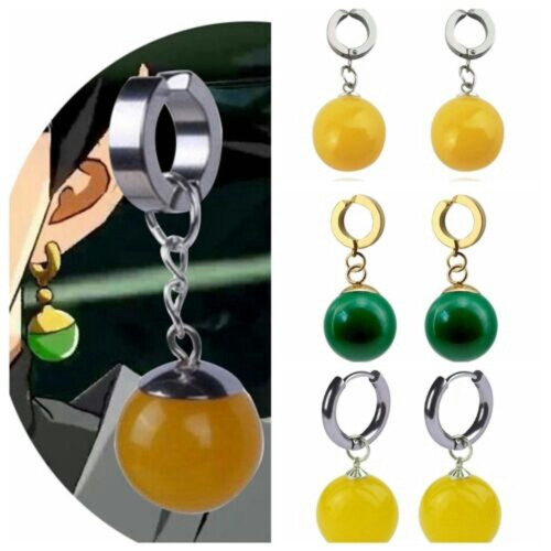 Potara Earrings Anime Ear Clips for Men 2 pcs 1